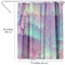 Americanflat 71" x 74" Shower Curtain, Iridescent Glitches by Emanuela Carratoni